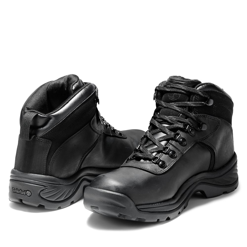 Botas de Montaña Timberland Hombre Flume Mid Waterproof Negras - Chile UZQ-640291